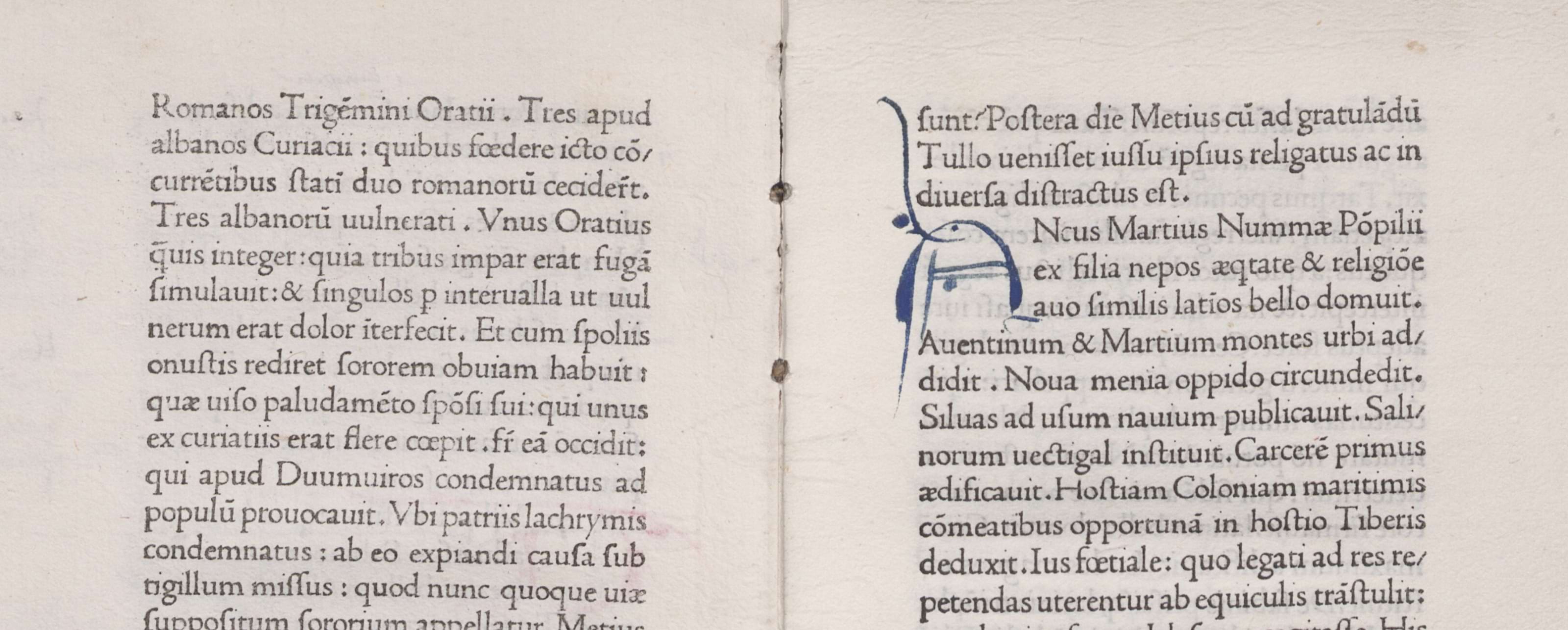 Example of a typeface cut by Nicolas Jenson. Though some proportions (like the very wide capitals) and details (like the angled crossbar of the lowercase e) are visibly ‘old-fashioned’, overall it looks remarkably similar to typefaces used today.