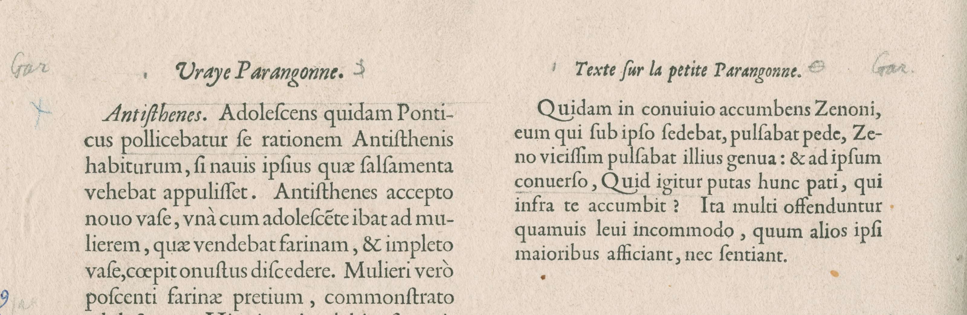 Typefaces by Claude Garamont. The spacing is better, and the details sharper, than Jenson’s example above, but there are many similarities in the overall form.