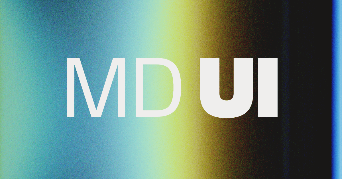 MD UI &middot; Mass-Driver™