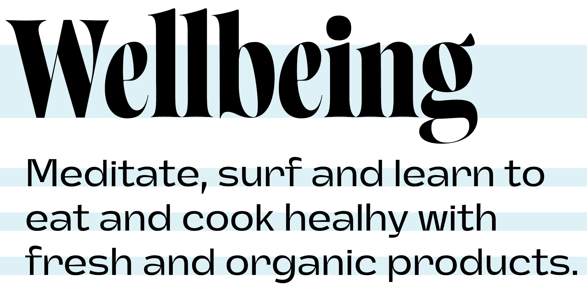 Serif and Sans-Serif example
