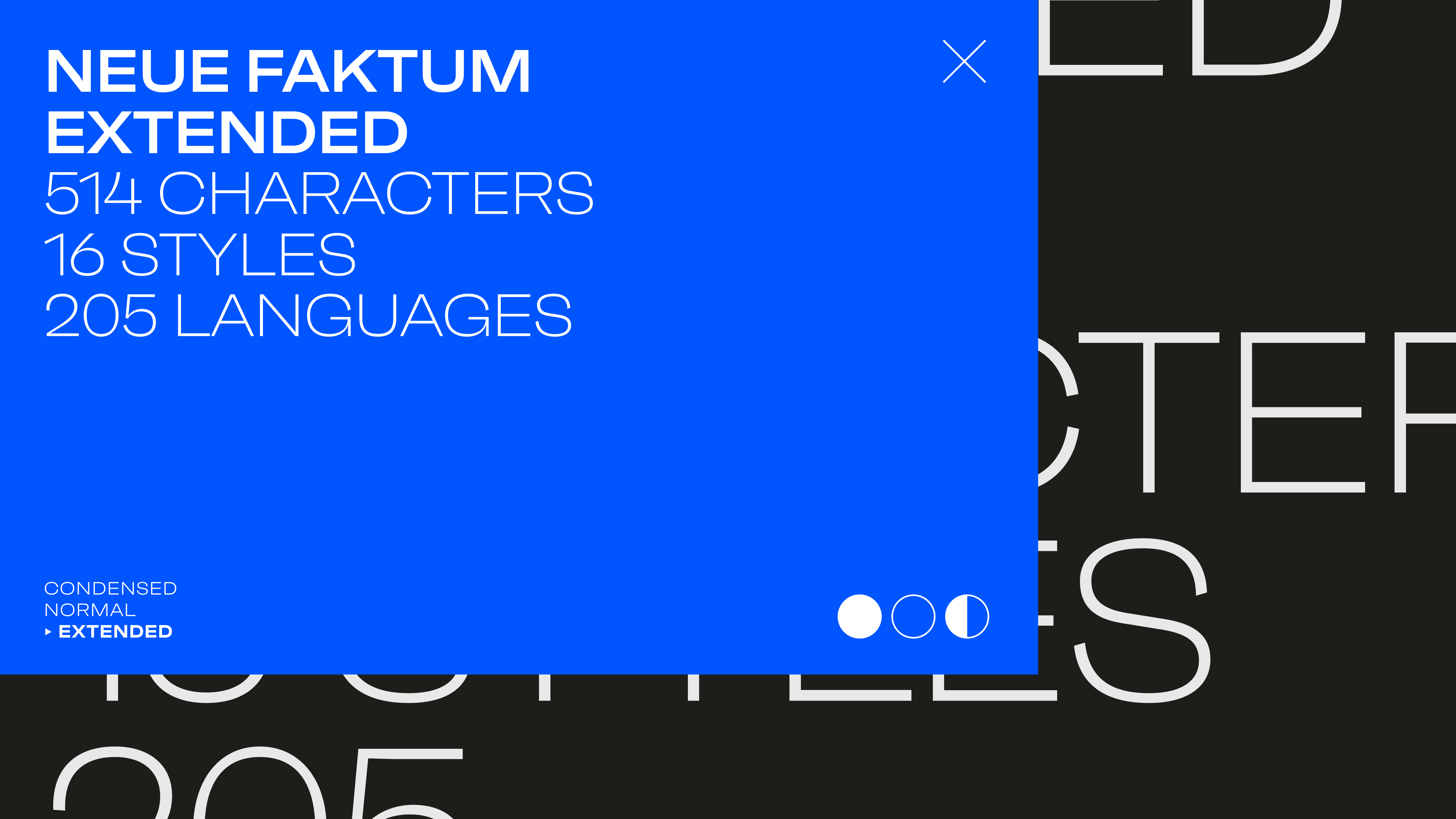Neue Faktum Extended list of styles