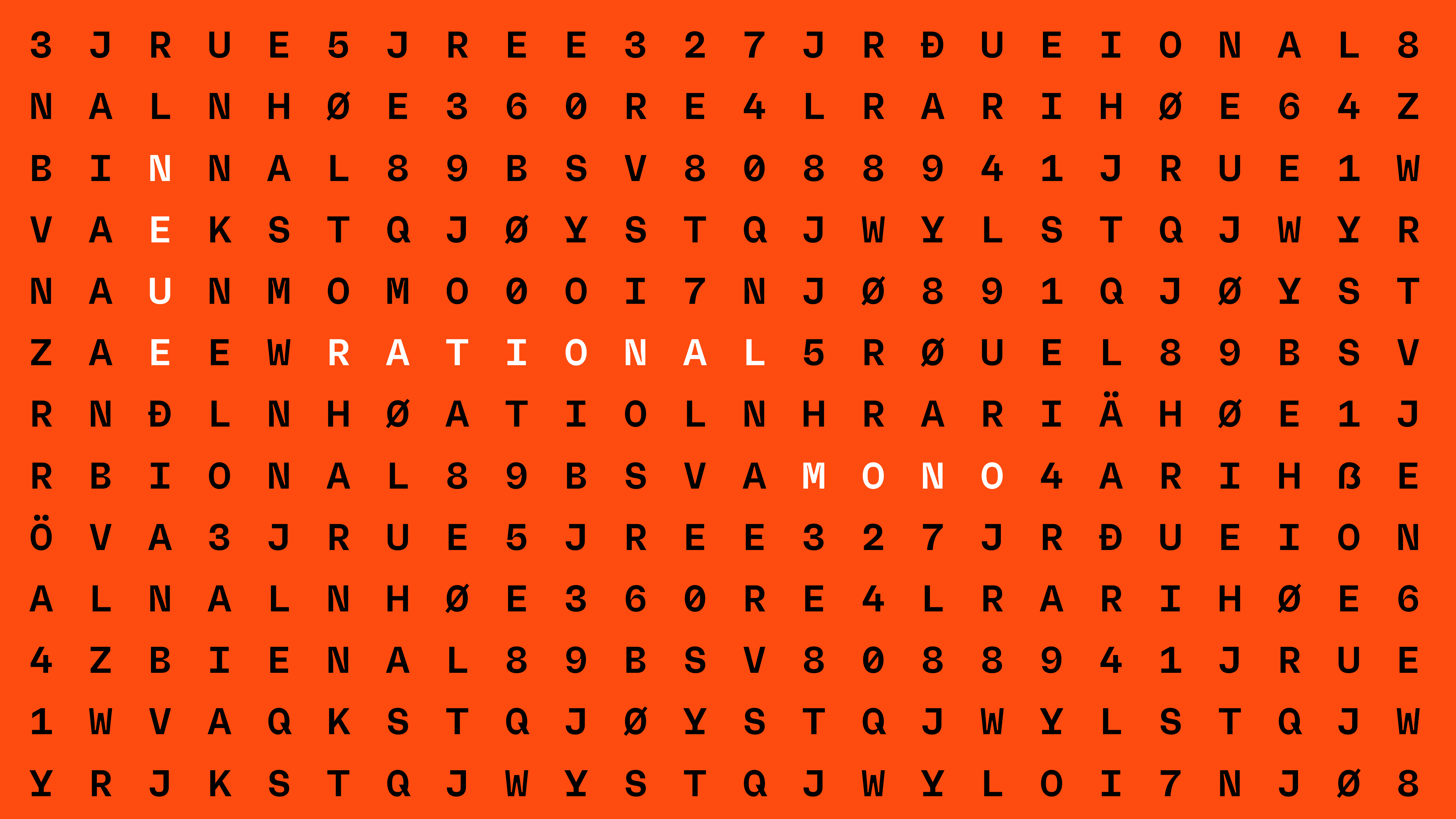 Neue Rational Mono list of styles