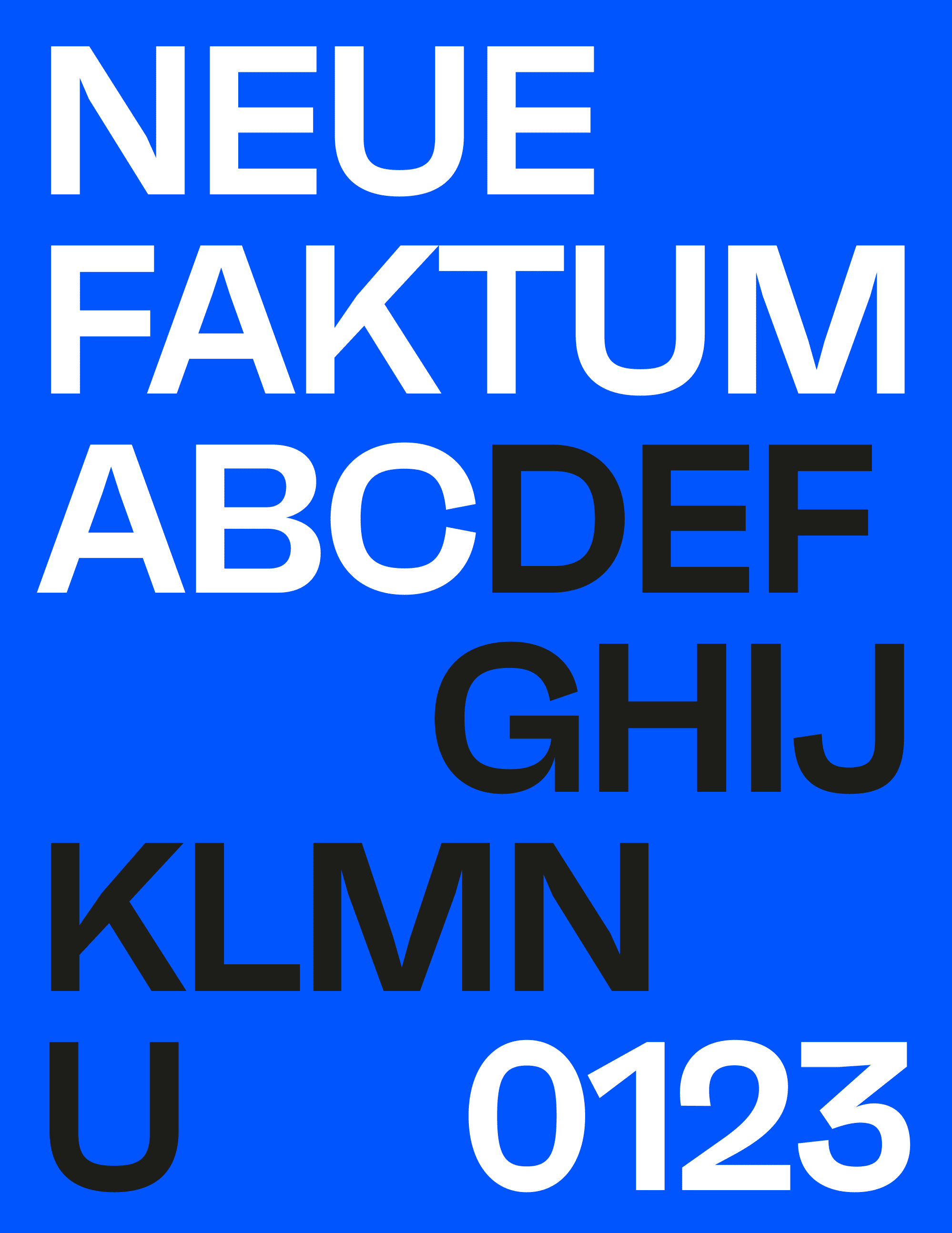 Neue Faktum list of styles