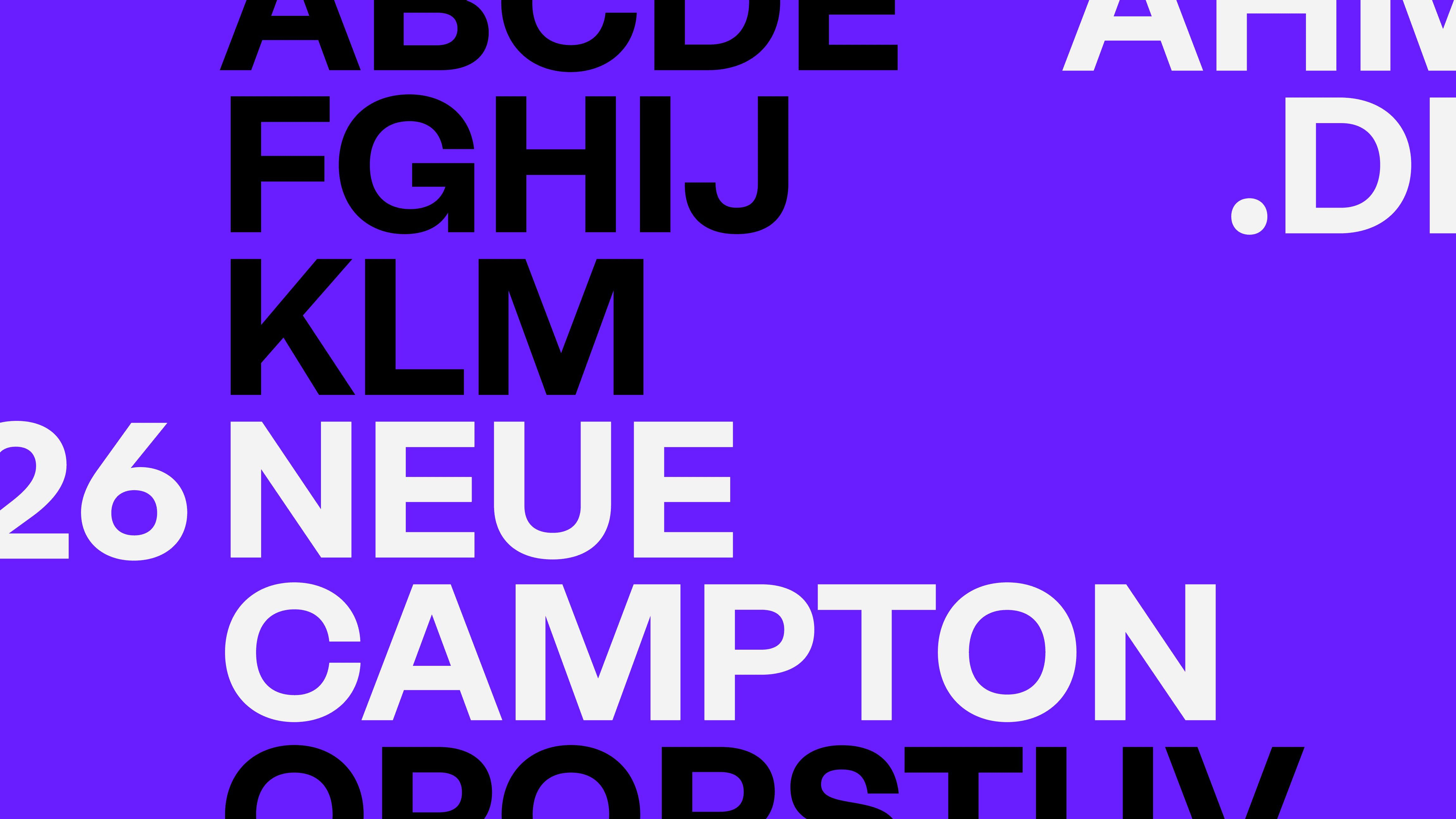 Neue Campton list of styles