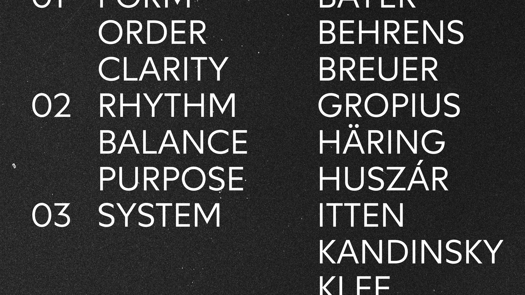 Neurath list of styles