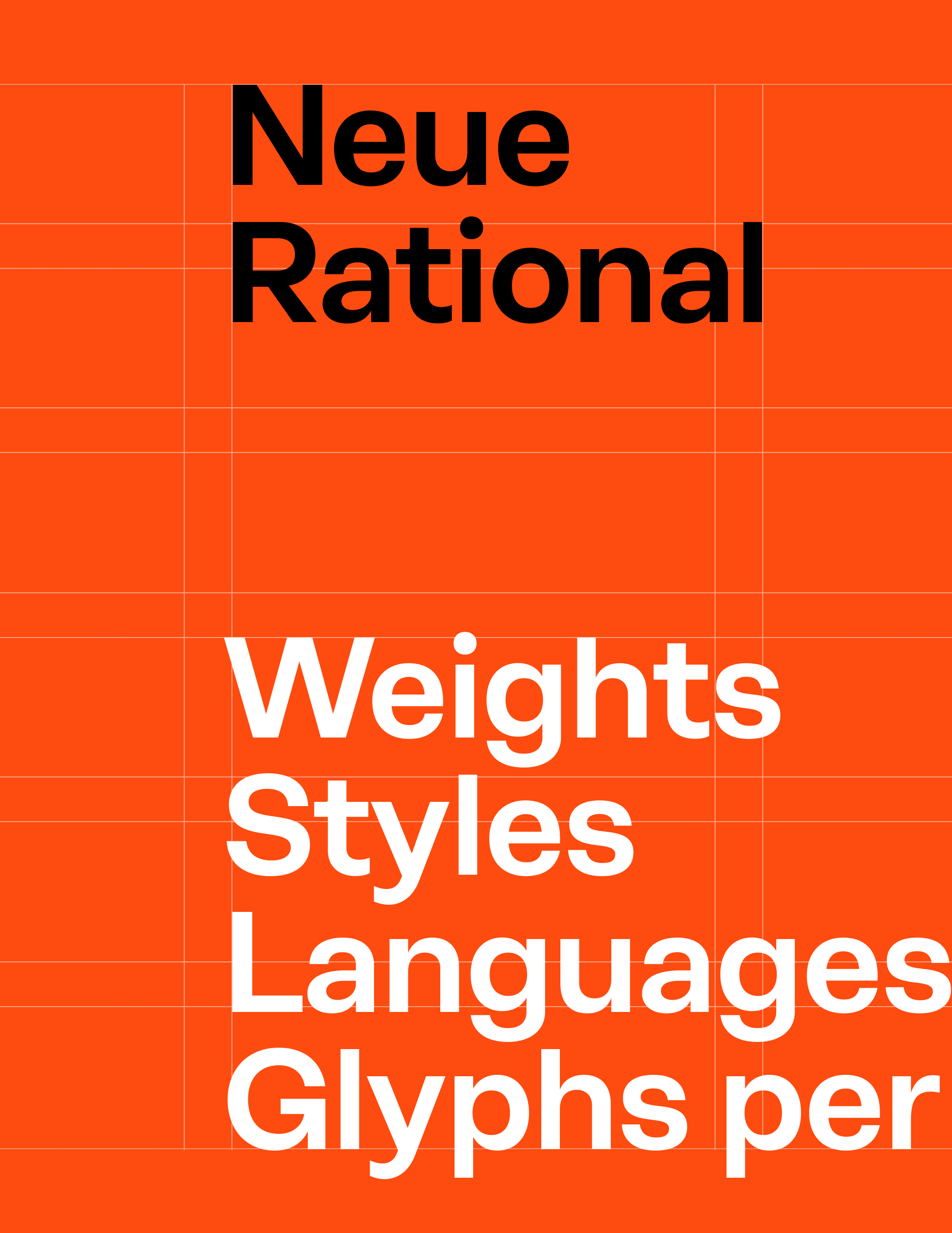 Neue Rational list of styles
