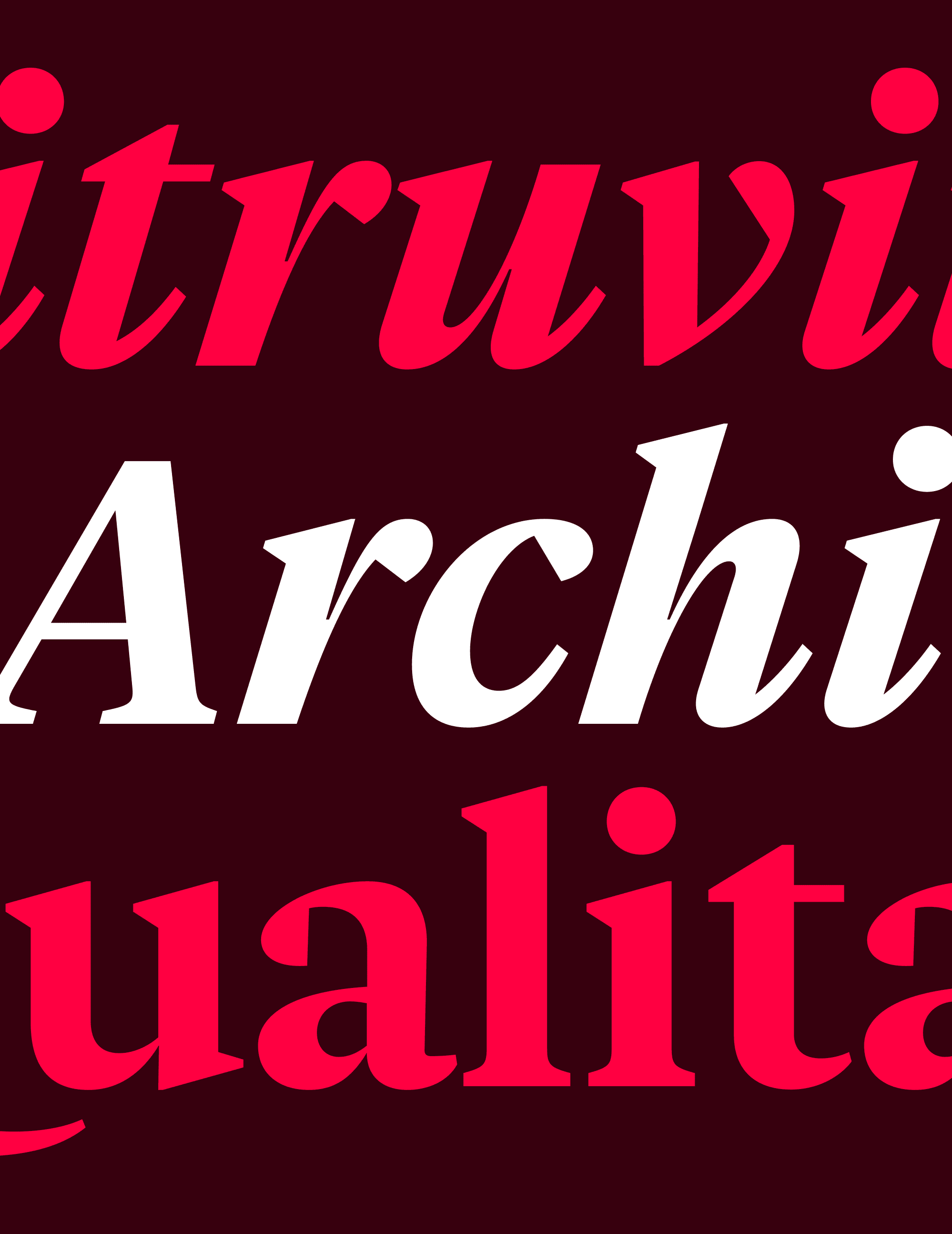 Vitruv Headline list of styles