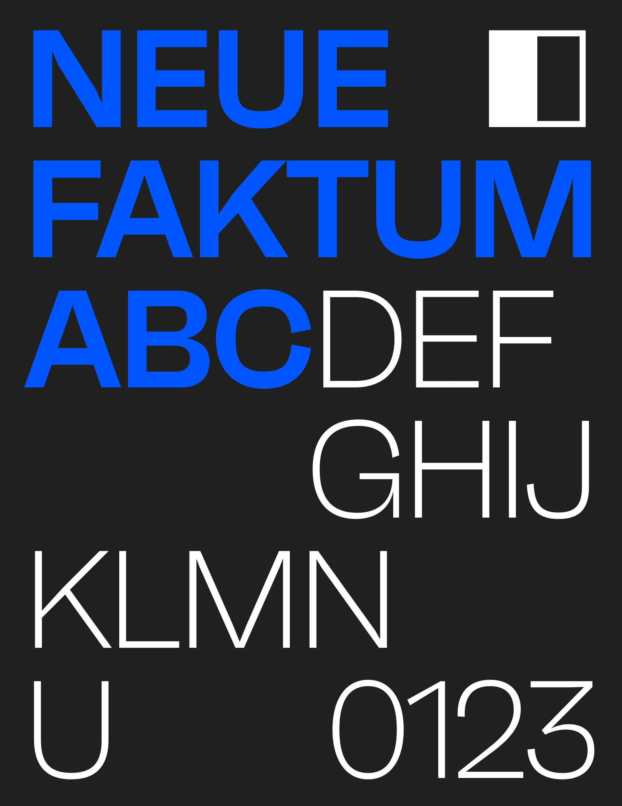 Neue Faktum list of styles